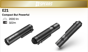 E21 Compact flashlight