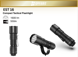EST 16 Compact tactical flashlight