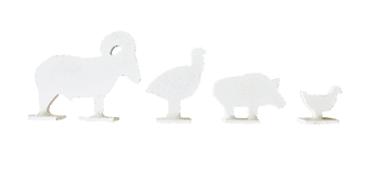 Scaled silhouette target 6mm
